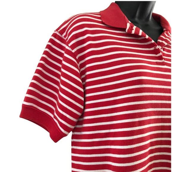 Vintage 80s Striped Blouse, Karen Scott Top, Large Short Sleeve 80s Plus Sized - Picture 9 of 14